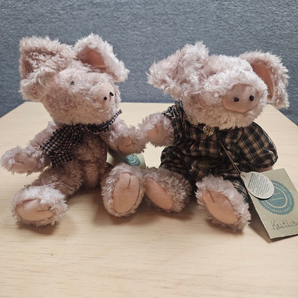Vintge Boyds Bears Plus Pigs Kaitlin and Lofton from Investment Collectibles